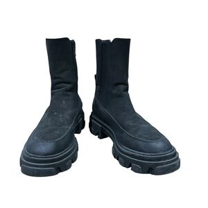 Only Black Chunky Ankle Boots Size 39